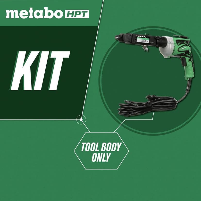 Metabo HPT SuperDrive Collated Screwdriver | 24.6 Ft Power Cord | 6.6 Amp Motor | W6V4SD2