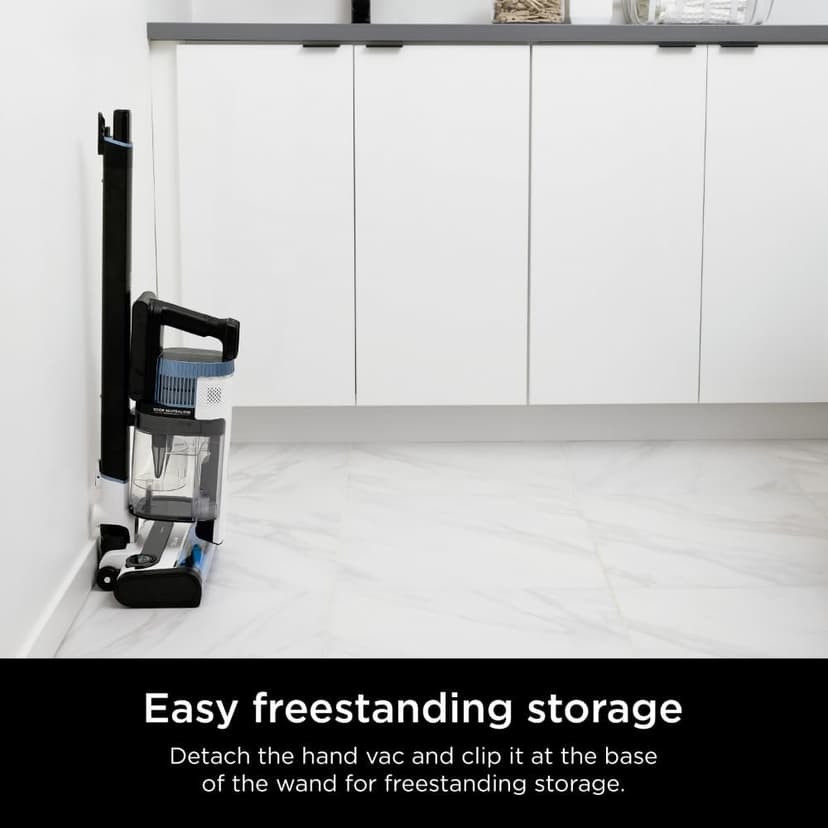 Shark IZ562H Cordless Pro Vacuum with Clean Sense IQ and Odor Neutralizer, PowerFins Plus Brushroll, Includes Duster Crevice & Pet Tool, Up to 40 Minute Runtime, Light Blue, Without MultiFLEX
