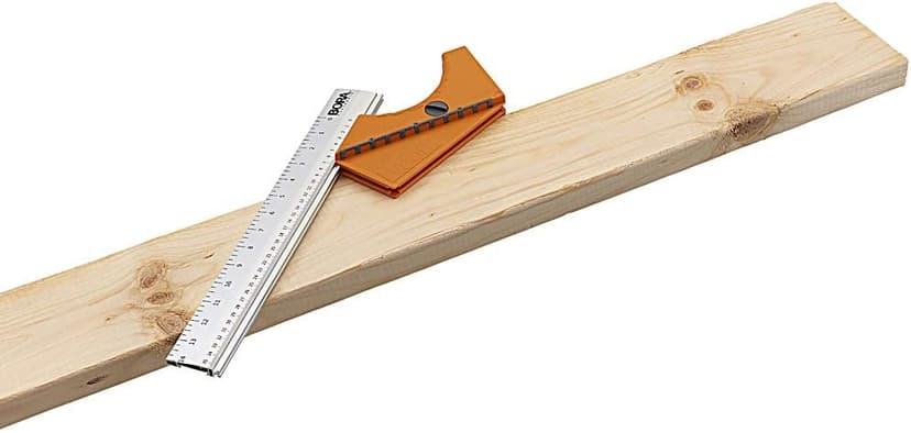 Bora 530416 Quickcut Circular Saw Guide With Rail & Angle Assist, All-In-One Woodworking Tool, Strong Aluminum 16 Inches Long, With A 14-Inch (35.5Cm) Guide Rail