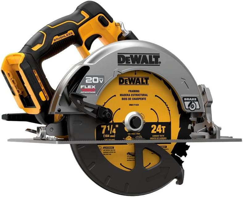 DEWALT DCS573B 20V MAX* 7-1/4 in. Brushless Cordless Circular Saw with FLEXVOLT ADVANTAGE™ (Tool Only)