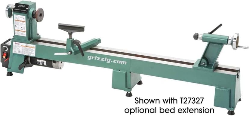 Grizzly Industrial T25920-12" x 18" Variable-Speed Benchtop Wood Lathe
