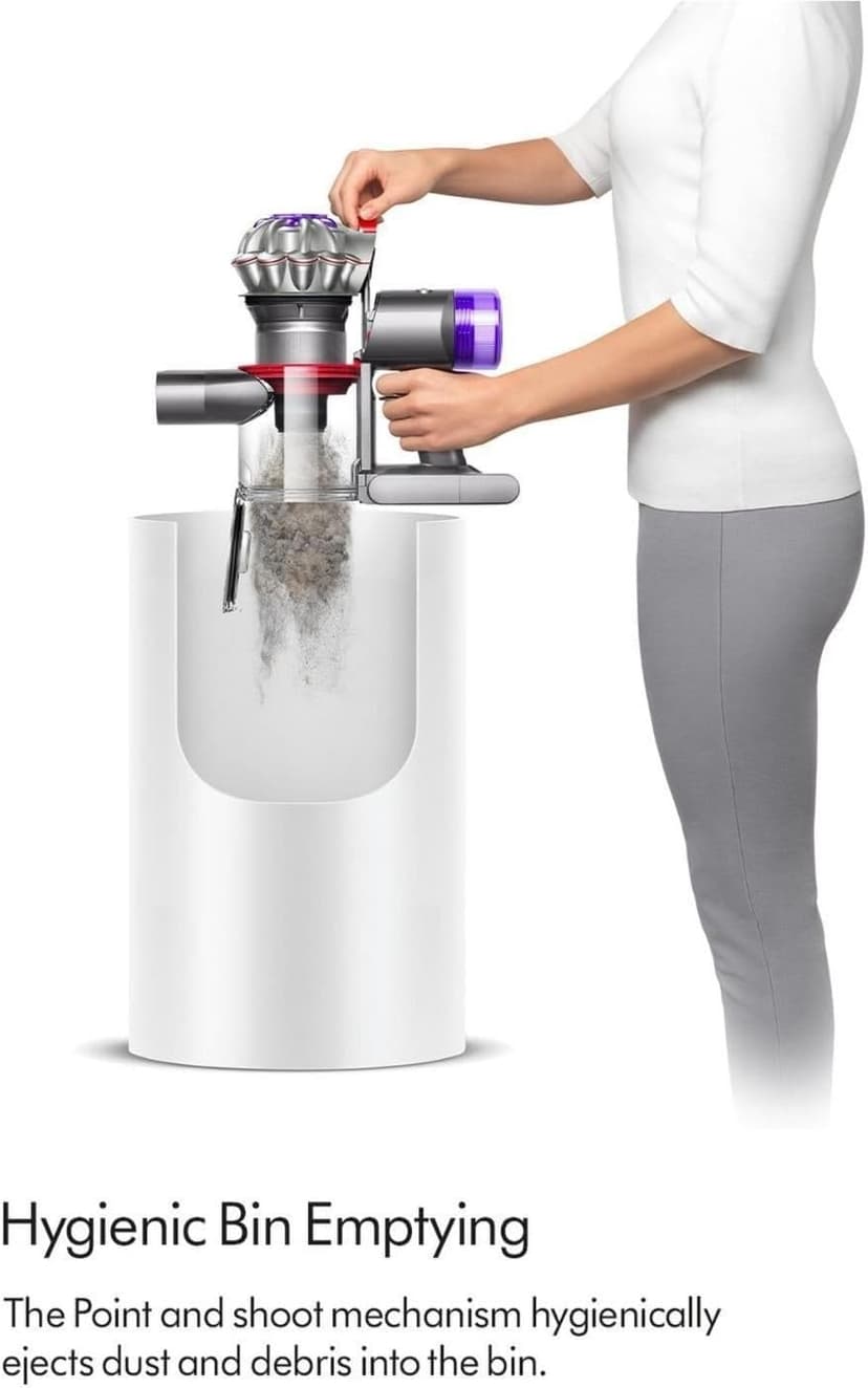 Dyson V8 Car+Boat HH15 Handheld Vacuum (Silver) - International Version (100V - 240V)