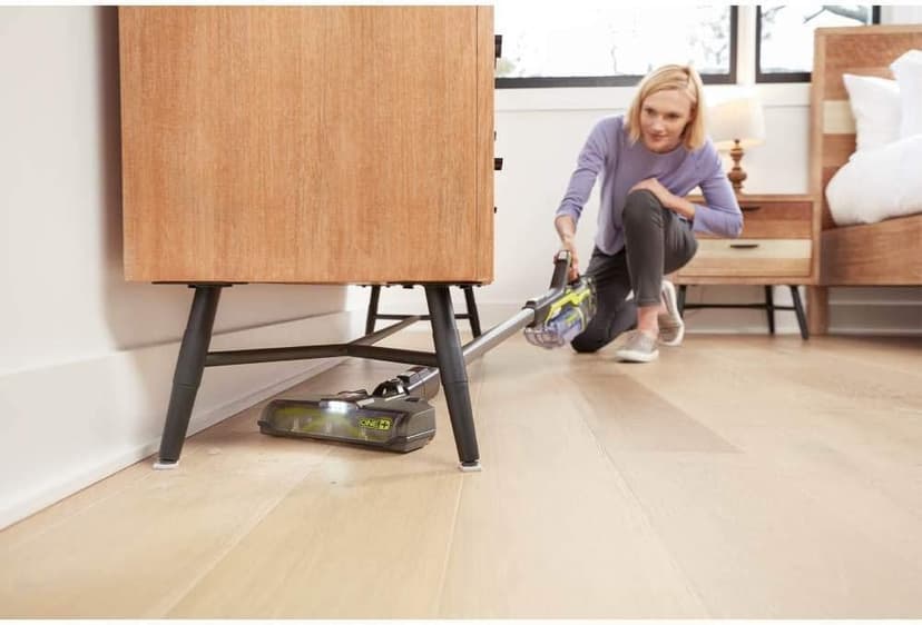 RYOBI 18-Volt ONE+ Brushless Stick Vacuum Cleaner Kit w/ 4.0 Ah Lithium-Ion High Capacity Battery and EVERCHARGE Rapid Charger