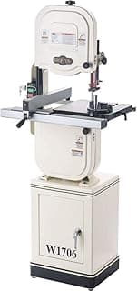 Shop Fox W1706 14" Bandsaw with Cast Iron Wheels & Deluxe Aluminum Fence