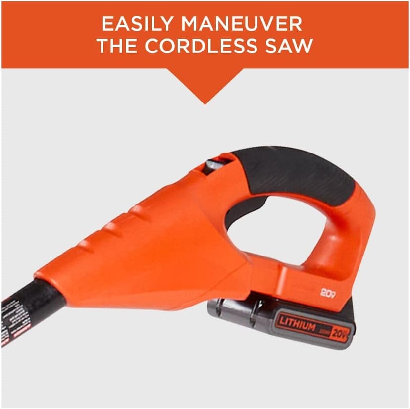 BLACK+DECKER 20V Max Pole Saw for Tree Trimming, Cordless, with Extension up to 14 ft., Bare Tool Only (LPP120B)