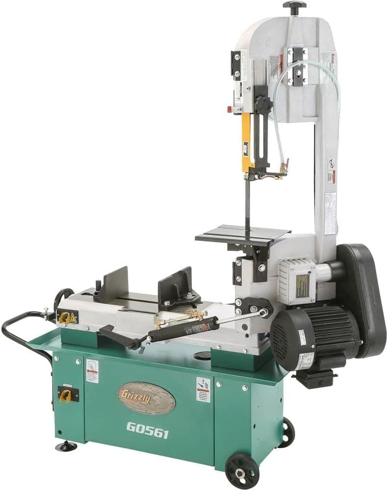 Grizzly Industrial G0561-7" x 12" 1 HP Horizontal Metal Cutting Band Saw