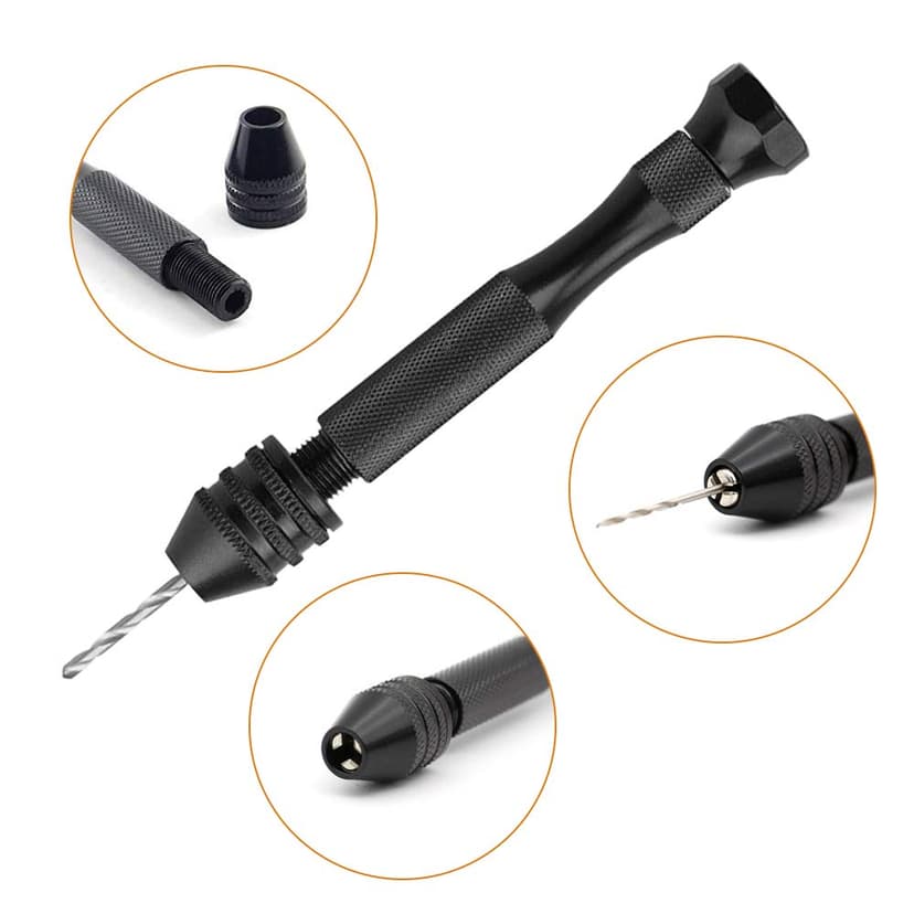 Professional Pin Vise Hand Drill Bits, Mini Twist Drill Bits Set (0.8-3.0mm), Precision Hand Drill Bit Rotary Tools Set of 11, for Metal Wood, Manual Work DIY, Jewelry, Assembling, Model Making
