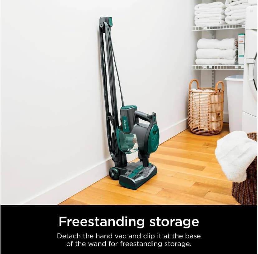 Shark Corded Stick Vacuum, Ultra-Lightweight, Swivel Steering, Powerful Deep-Cleaning, Floor-to-Ceiling Versatility, Converts to a Handheld Vacuum, Carpets & Hardfloor, Green, CS110EM