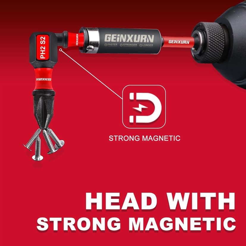 Impact Tough #2 Phillips 1 in. Insert Driver Bits,50Pack PH2 Screwdriver Bits Set with 1Pcs Impact Bit Holder,Bulk