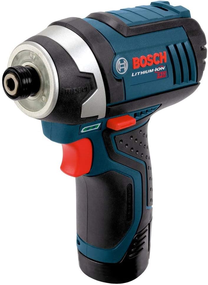 BOSCH PS41-2A 12V Max 1/4-Inch Hex Impact Driver Kit with (2) 2.5Ah Batteries