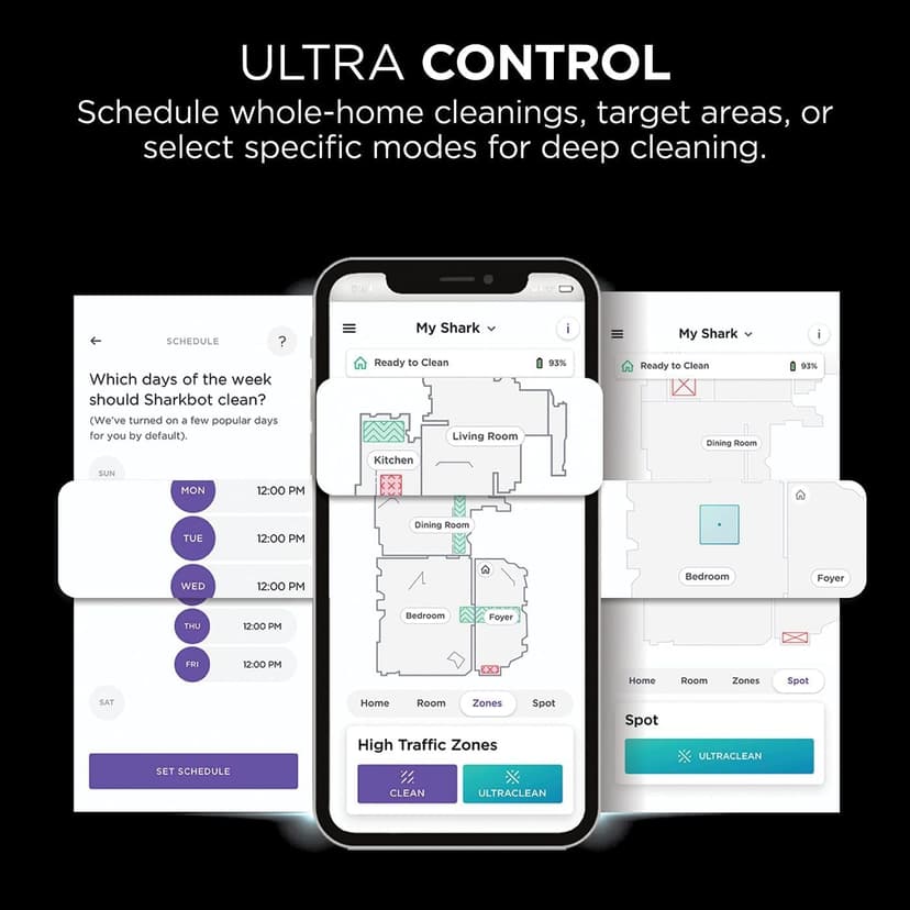 Shark AI Ultra Voice Control Robot Vacuum with Matrix Clean Navigation, Home Mapping, 60-Day Capacity, XL Self-Empty Base for Homes with Pets, Carpet & Hard Floors