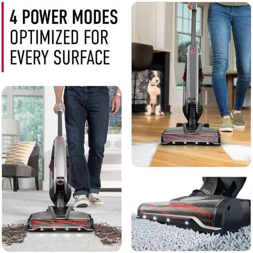 Hoover ONEPWR Evolve Pet Elite Cordless Vacuum Cleaner, Lightweight Stick Vac, Small Upright Vacuum Cleaner, Ideal for Pet Hair, XL Dirt Cup Capacity, Cordless Vacuum Cleaners for Home Use