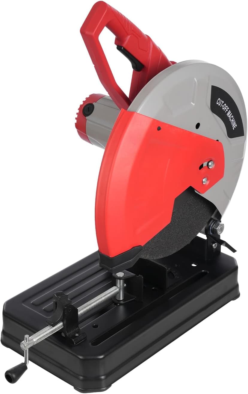 Metal Cutting Saw 2800W Chop Saw Steel Cutting Tools 0-45° Adjustable 3800rpm Electric Abrasive Chop Saw 110v Cut Off Machine for cutting solid wood, steel, PVC plastic pipe, aluminum
