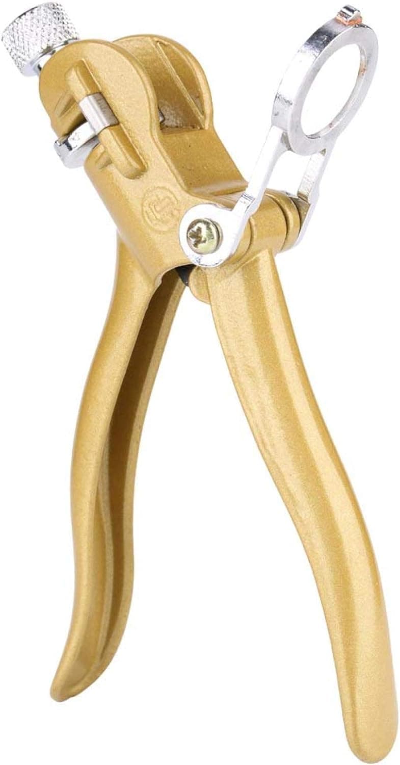 Zinc Alloy and Copper Alloy Saw Set Tool Saw Set Pliers, Woodwork Hand Tools Sawset Puller with Magnifier And Arc Shaped Hadle for Woodworking 18 x 7 x 4cm
