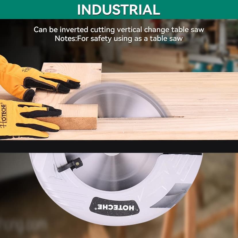 Hoteche 12-Inch Circular Saw 4-HP Compact Portable Table Saw with Saw Blade for Desktop Use