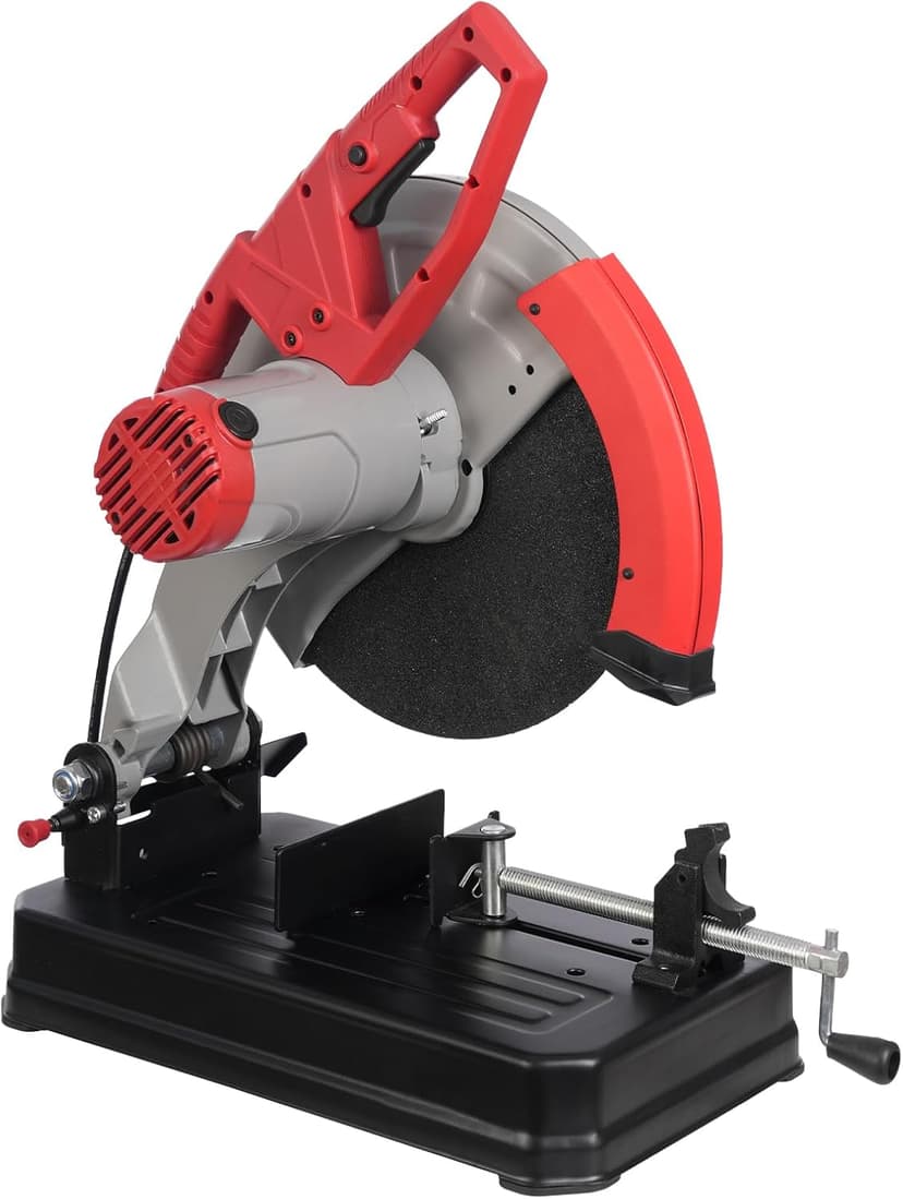 Metal Cutting Saw 2800W Chop Saw Steel Cutting Tools 0-45° Adjustable 3800rpm Electric Abrasive Chop Saw 110v Cut Off Machine for cutting solid wood, steel, PVC plastic pipe, aluminum