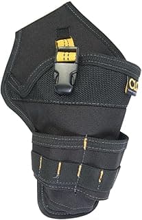 CLC Custom Leathercraft 5023 Deluxe Cordless Poly Drill Holster, Black