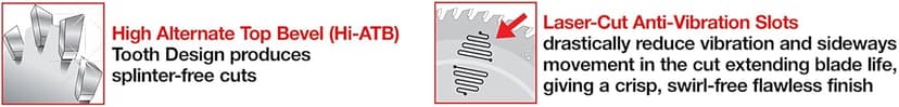 Freud Thin Kerf Ultimate Plywood & Melamine Saw Blade with Premium Tico Hi-Density Carbide Crosscutting Blend - 7-1/4" Diameter, 60 Teeth, Hi-ATB Grind - LU79R007