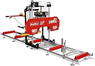 22" inch Portable Sawmill, 270cc 9HP Gasoline Engine, 20" Board Width, 13' Track Length, Model SM-22