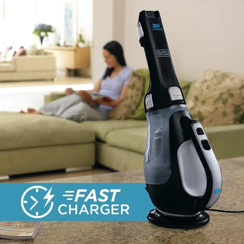 BLACK+DECKER dustbuster 20V Cordless Handheld Vacuum, Powerful Suction, Home and Car Vacuum (BDH2000L)