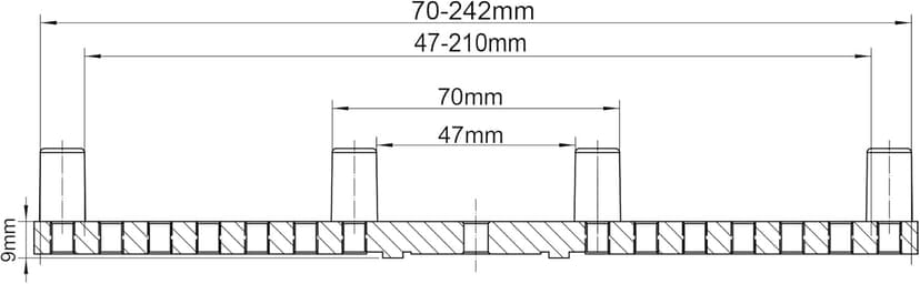 CK-3.75Z-FJ10 10" Flat Jaws for BMWOOD CK100 Series Woodturning Lathe chuck, Compatible with the Harbor Freight Bauer 23222A-B chuck.