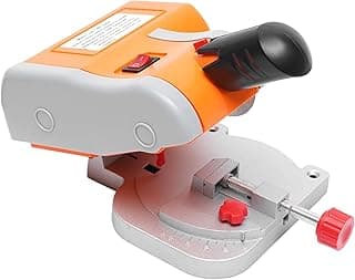 2" Mini Benchtop Cut-off Miter Saw, Wood Metal Angle Moulding Cutter for Metal Wood Plastic Crafts Making Carbon Arrow Shafts Cutting, Max 45° Adjustable Small Electric Table Saw