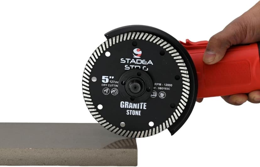 Stadea SBD104C Diamond Saw Blade 6-Inch Continuous Turbo Dry Cutting - Cuts Granite Quartz Quartzite, Fits Grinder, Saw Cutter, 8 MM Segments - Pack of 1