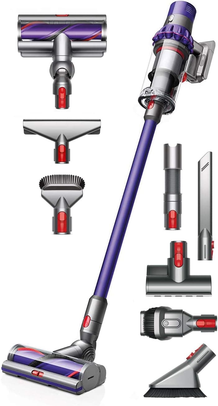 Dyson Cyclone V10 Animal Cordless Vacuum Cleaner + Manufacturer's Warranty + Quick Release Extension Hose + Stubborn Dirt Brush + Mattress Tool Bundle (Renewed)