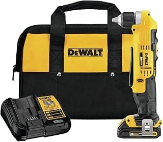DEWALT DCD740C1 Right Angle Drill Kit, Yellow, 0.5
