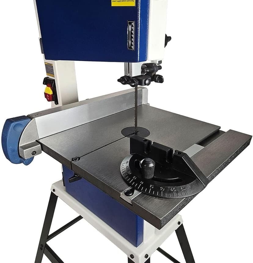 Rikon Power Tools 10-310 10" Bandsaw with Cast Iron Table, Steel Stand, Rip Fence, Quick-Release Tension & 4-5/8" Resaw Capacity
