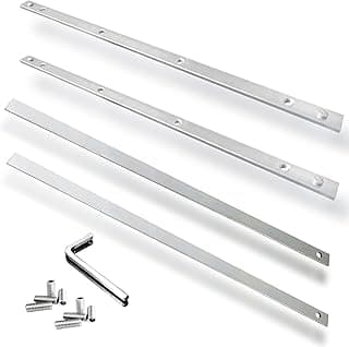 Guide Rail Connector Set P-20177 for Makita Track Saw Long Cuts， Also Compatible with Festool, Fit for DeWalt in Integrated Guide Rail T-Slots for Secure Cutting, Sliver