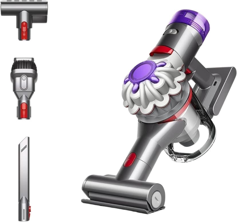 Dyson V8 Car+Boat HH15 Handheld Vacuum (Silver) - International Version (100V - 240V)