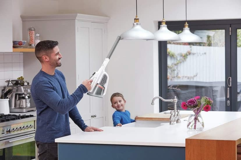 BLACK+DECKER Dustbuster Handheld Vacuum, Cordless, AdvancedClean+, White (HHVK320J10)
