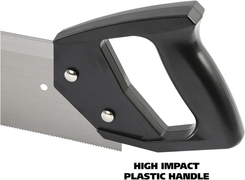 GreatNeck BSB14 Mitre Box and Saw Set, 12 Inch Mitre Box with 14 Inch Back Saw, Precision Cuts for Trim and Molding, Woodworking and Beveled Corner Cuts