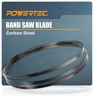 POWERTEC 56-7/8 Inch Bandsaw Blades, 1/4" x 24 TPI Band Saw Blades for Sears Craftsman, Shopcraft, and Duracraft 3-Wheel Band Saw for Woodworking, 1 Pack (13212)