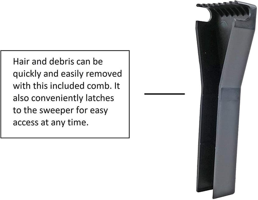 Fuller Brush 17027 Electrostatic Carpet & Floor Sweeper - 9" Cleaning Path - Lightweight - Ideal for Crumby Messes - Works On Carpets & Hard Floor Surfaces - Black