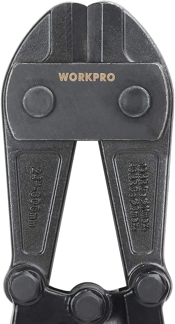 WORKPRO Bolt Cutter, 24-Inch, Chrome Vanadium Steel Blade for Cutting Pad Locks, Soft metal,Rivets and Chain, Bi-Material Handle with Soft Rubber Grip, W017015A