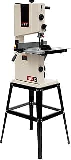 JET 10-Inch Woodworking Bandsaw with Stand, 1/2 HP, 115V 1Ph (Model JWB-10)
