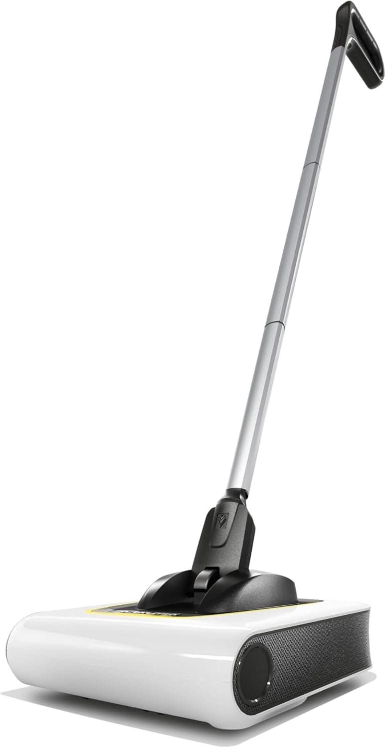 Kärcher KB 5 Electric Floor Sweeper Broom, for Carpets, Hardwood Floors and Tiles, Lightweight and Cordless, Ideal for Fur, Hair, Dirt & Dust