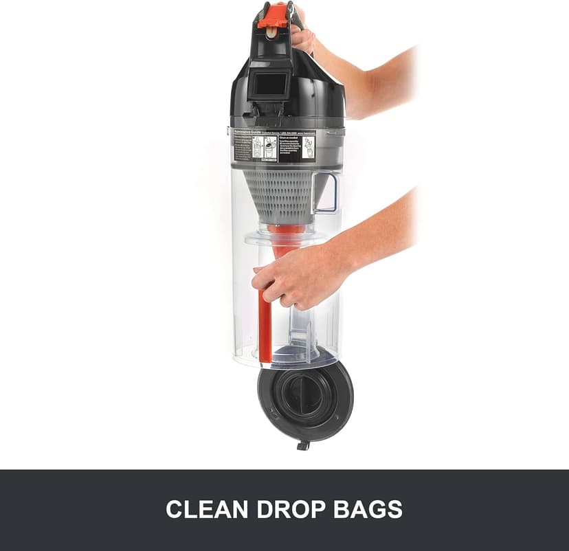 Hoover Commercial TaskVac Bagless Upright Vacuum Cleaner, Furniture Guard Lightweight HEPA Filtered Professional Grade Long-Lasting, 15 Pounds 35-Foot Long Cord, CH53010, Black