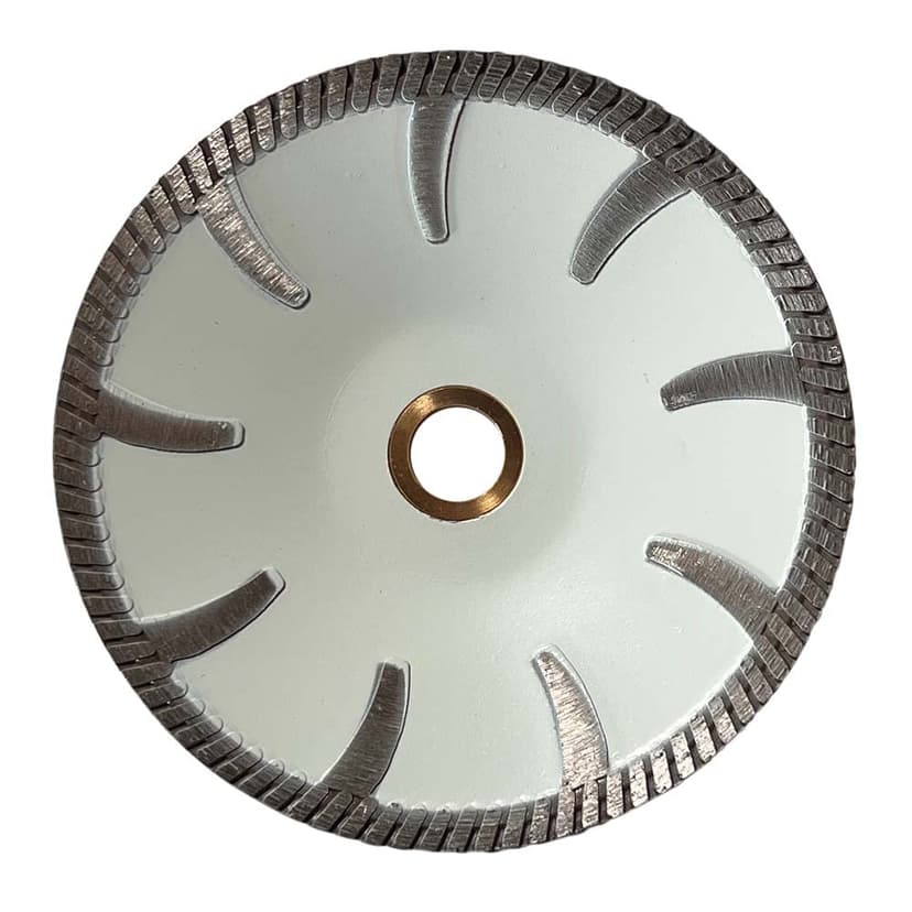 5" Contour Cutter Diamond Saw Blades for Granite, Quartz, and Other Engineered Stones, Wet or Dry, 1" Arbor