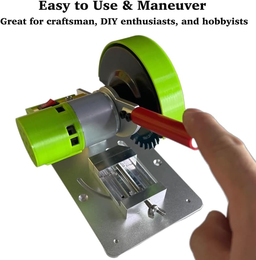 Mini Miter Saw, 775 Motor Cut Off Mini Chop Saw, 4 inch Circular Saw with Angle Adjustable Vise & 3 Blades for Craftsman DIY Crafts Hobby PVC Wood Cutting, Adjustable Speed