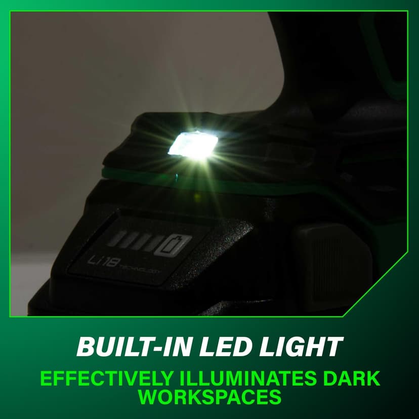 Metabo HPT 18V MultiVolt 1/2" Cordless Brushless Driver Drill Kit, High Power Drill Set with Bag, 2 Lithium-Ion Metabo Batteries and Charger, Compact Lightweight Power Driver, DS18DEX