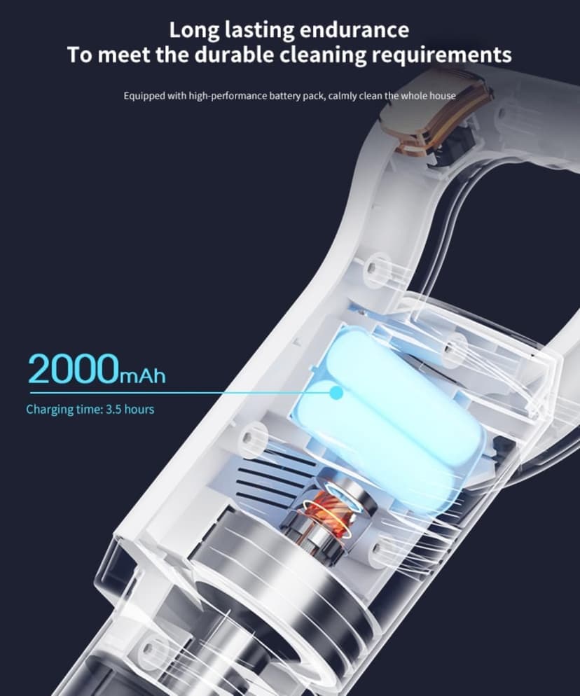 New Model Cordless Vacuum Cleaner, Powerful Stick Vacuum for Hardwood Floor, 35 Min Rechargeable Battery, 4 in 1 Lightweight Upright Vacuum for Pet Hair Carpet (1)