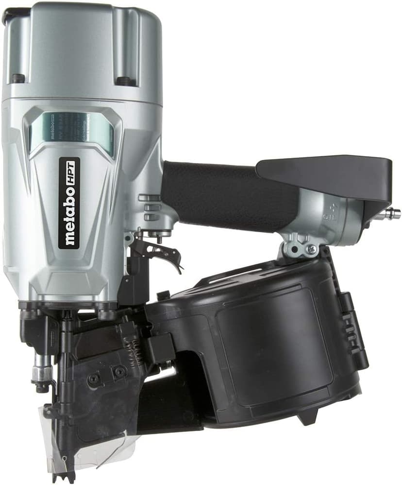Metabo HPT Coil Framing Nailer | Pro Preferred Brand of Pneumatic Nailers | 15 Degree Magazine | Accepts 2-Inch up to 3-1/4-Inch Nails | Ideal for Wall Sheathing, Roof Decking, & Subflooring | NV83A5