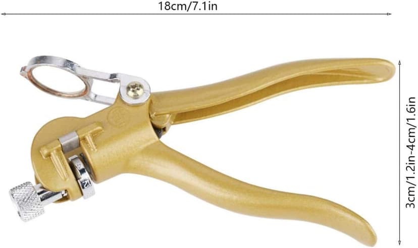 Zinc Alloy and Copper Alloy Saw Set Tool Saw Set Pliers, Woodwork Hand Tools Sawset Puller with Magnifier And Arc Shaped Hadle for Woodworking 18 x 7 x 4cm