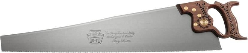 Disston 26” Walnut Handled Professional Cross Cut Saw for Wood