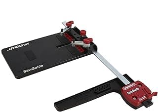 Milescraft 1403 Universal Saw Guide for Circular and Jig Saws Rip Guide Extends 14in Cuts Circles up to 24in