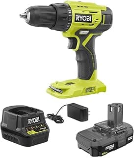 RYOBI P215K 18-Volt ONE+ Lithium-Ion Cordless 1/2 in. Drill/Driver Kit with (1) 1.5 Ah Battery and 18-Volt Charger