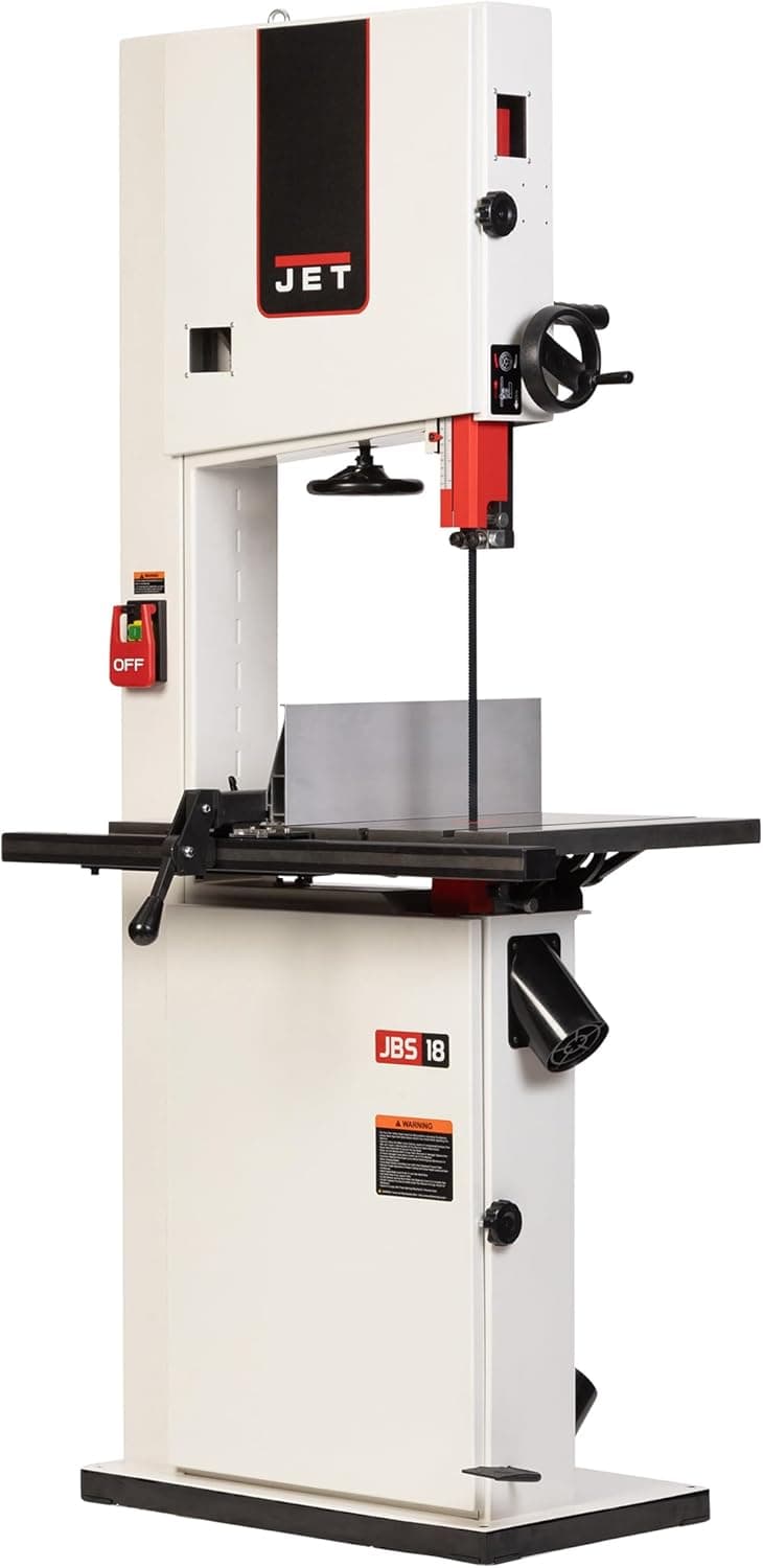 JET 18-Inch Woodworking Bandsaw, 3 HP, 230V 1Ph (Model JWBS-18SFX-3)